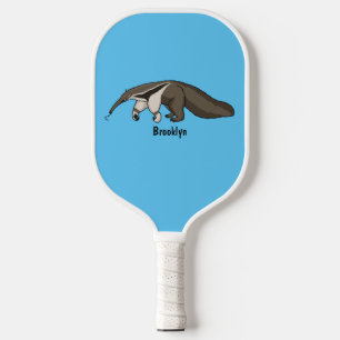Voorbeeld van anteater happy cartoon pickleball paddle