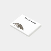 Voorbeeld van anteater happy cartoon post-it® notes (Schuin)