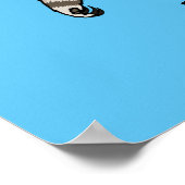 Voorbeeld van anteater happy cartoon poster (Hoek)