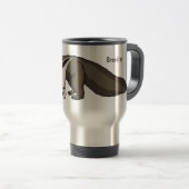 Voorbeeld van anteater happy cartoon reisbeker (Voorkant rechts)