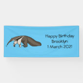 Voorbeeld van anteater happy cartoon spandoek (Horizontaal)