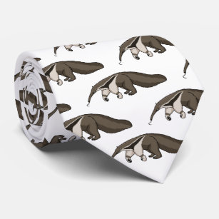 Voorbeeld van anteater happy cartoon stropdas