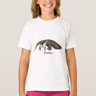 Voorbeeld van anteater happy cartoon t-shirt