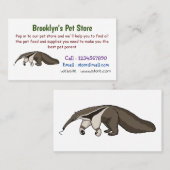 Voorbeeld van anteater happy cartoon visitekaartje (Voorkant / Achterkant)