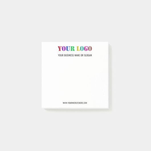 Voorbeeld van Business Logo Post-it® notes (Voorkant)