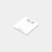 Voorbeeld van Business Logo Post-it® notes (Schuin)