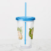 Voorbeeld van cartoon met bloemkool acryl drinkbeker (Rechts)