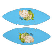 Voorbeeld van cartoon met bloemkool american football (Panelen)