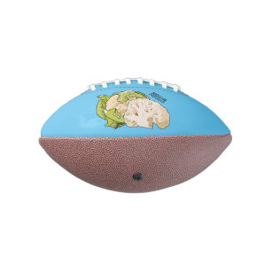 Voorbeeld van cartoon met bloemkool american football