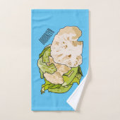 Voorbeeld van cartoon met bloemkool bad handdoek (Handdoek)