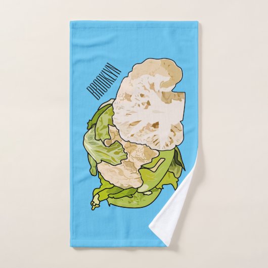 Voorbeeld van cartoon met bloemkool bad handdoek (Handdoek)