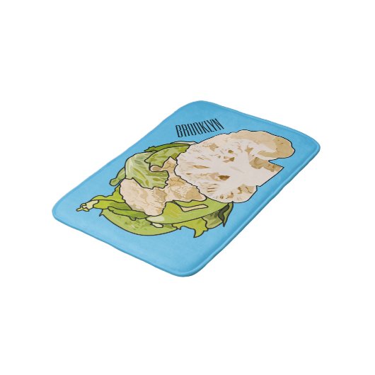 Voorbeeld van cartoon met bloemkool badmat (Gekanteld)