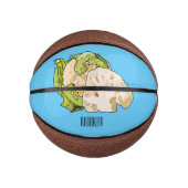 Voorbeeld van cartoon met bloemkool basketbal (Voorkant)