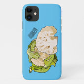 Voorbeeld van cartoon met bloemkool Case-Mate iPhone case (Achterkant)
