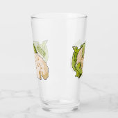 Voorbeeld van cartoon met bloemkool glas (Links)