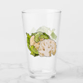 Voorbeeld van cartoon met bloemkool glas (Voorkant)