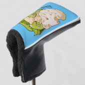 Voorbeeld van cartoon met bloemkool golfheadcover (3/4 voorkant)
