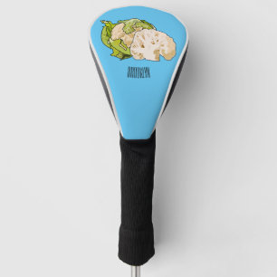 Voorbeeld van cartoon met bloemkool golfheadcover