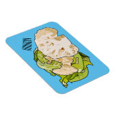 Voorbeeld van cartoon met bloemkool magneet (Rechterzijde)