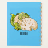 Voorbeeld van cartoon met bloemkool planner (Achterkant)