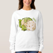 Voorbeeld van cartoon met bloemkool trui (Voorkant)