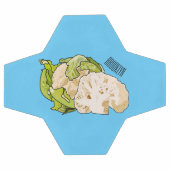 Voorbeeld van cartoon met bloemkool voetbal (Enkel)