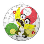 Voorbeeld van de bananenmonster dartbord (Voorkant)