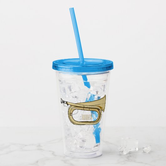 Voorbeeld van de cartoon acryl drinkbeker (Voorkant ijs)