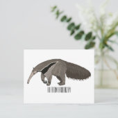 Voorbeeld van de cartoon briefkaart (Staand voorkant)