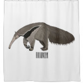 Voorbeeld van de cartoon douchegordijn (Voorkant)