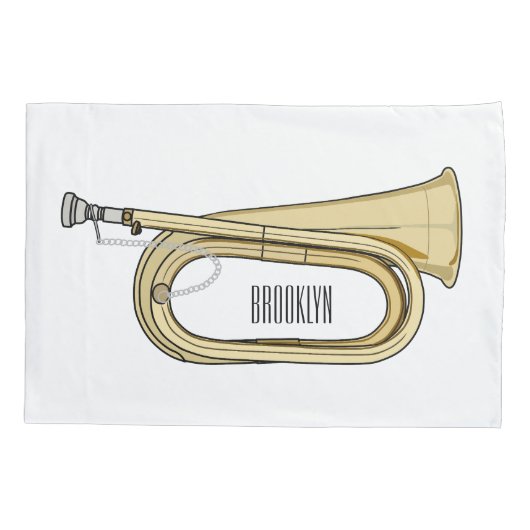 Voorbeeld van de cartoon kussensloop (Achterkant)