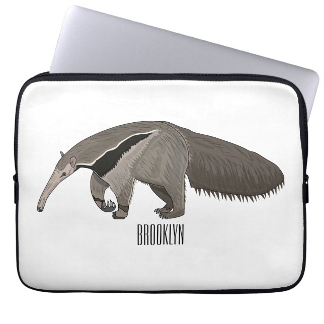 Voorbeeld van de cartoon laptop sleeve (Voorkant)