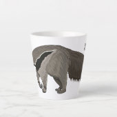 Voorbeeld van de cartoon latte mok (Voorkant)