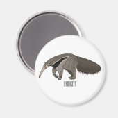 Voorbeeld van de cartoon magneet (Voorkant / Achterkant)