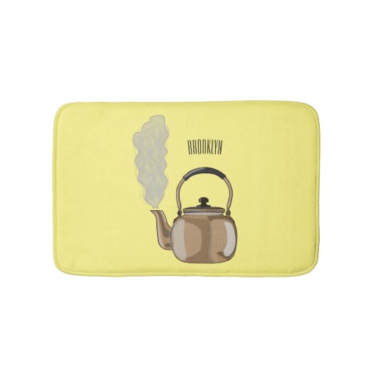 Voorbeeld van de cartoon op de voorzijde of op de  badmat (Voorkant)