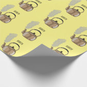 Voorbeeld van de cartoon op de voorzijde of op de cadeaupapier (Hoek)