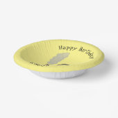 Voorbeeld van de cartoon op de voorzijde of op de  papieren kommen (Gebogen)