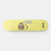 Voorbeeld van de cartoon op de voorzijde of op de  persoonlijk skateboard (Horizontaal)