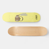 Voorbeeld van de cartoon op de voorzijde of op de  persoonlijk skateboard (Horizontaal)