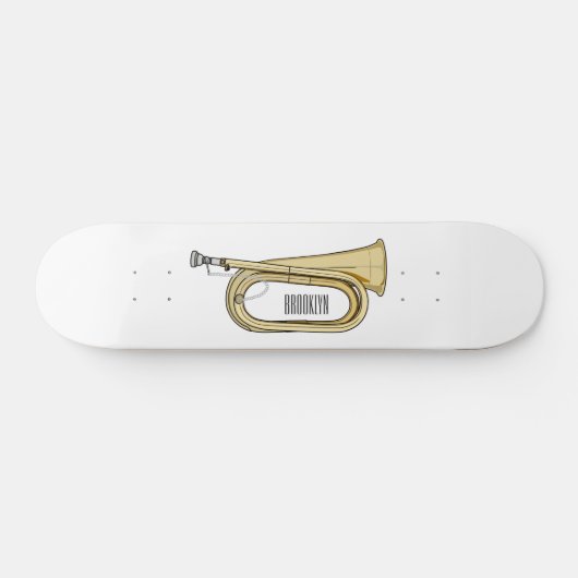 Voorbeeld van de cartoon persoonlijk skateboard (Horizontaal)