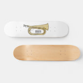 Voorbeeld van de cartoon persoonlijk skateboard (Horizontaal)