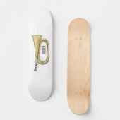 Voorbeeld van de cartoon persoonlijk skateboard (Voorkant)