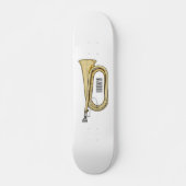 Voorbeeld van de cartoon persoonlijk skateboard (Voorkant)