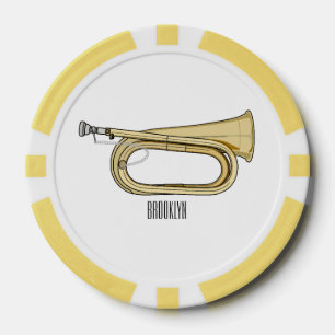 Voorbeeld van de cartoon poker chips