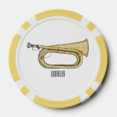 Voorbeeld van de cartoon poker chips (Achterkant)