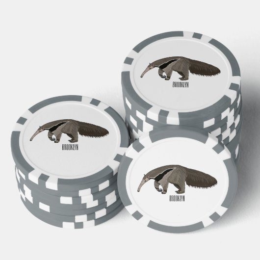 Voorbeeld van de cartoon poker chips (Opstapeling)