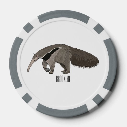 Voorbeeld van de cartoon poker chips (Achterkant)