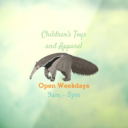 Voorbeeld van de cartoon raamsticker (Vel 3)