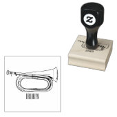 Voorbeeld van de cartoon rubberstempel (Gestempeld)