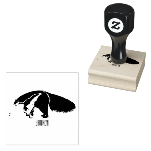 Voorbeeld van de cartoon rubberstempel (Gestempeld)